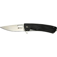 Dorasan Gear Aculus F004 Bk Siyah Kurtarma / Kamp Çakı 18CM - Yarı Otomatik, Cam Kırma Aparatlı, Kemerlikli, Kutulu