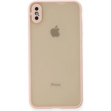 Cotton Soft Apple iPhone x Kılıf Montreal Silikon Kapak - Pembe