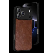 Cotton Soft Apple iPhone 17 Pro Aras Deri Kapak - Taba