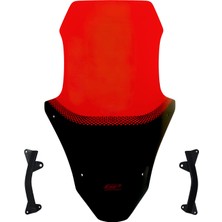 GP Kompozit Honda PCX 125 / 150 2025-2026 Uyumlu Baskılı Ön Cam Kırmızı - 70 cm