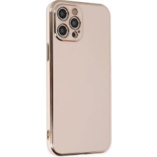 Apple iPhone 12 Pro Max Kılıf Volet Silikon - Pembe