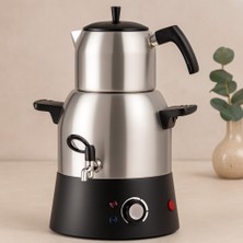Dorasan Elektrikli Semaver Çay Makinesi 3l Su Kazanı 1.1l Demlik 1000W