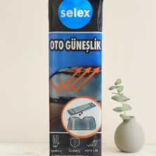 Dorasan Vantuzlu Oto Güneşlik 130X60 cm (Balonlu Lüks)