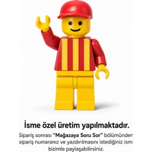 Tuğx Design Sarı Kırmızı Figür – Kişiye Özel Taraftar Dekoru - Tuğla Adam Sarı Kırmızı