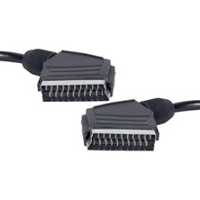 Akıllı Bayi PM-2275 1.3 Metre 9mm Poşetli Standart Scart Scart Kablo