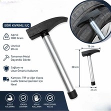 Tufan Metal Saplı Eğimli Kıvrımlı Metal 1000 Gram Kamyoncu Çekici Çekiç 1 kg