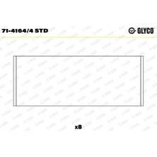 Glyco 714164.4 Std Kol Yatak Takimi Std. Land Rover Freelander I 20T2N L314 ERR6376