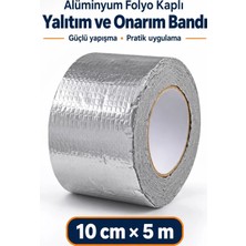 Evgereçlerim Güçlü Su Geçirmez Tamir Bandı 10CMX5MT Çatı Duvar Boru Yalıtım Çamur Bant