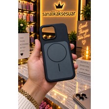 Sanalik Aksesuar Sanalikaksesuar Iphone 16 Pro Uyumlu Magsafe Manyetik Premium Silikon Kılıf Yumuşak Dokulu Full Koruma