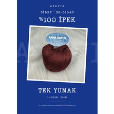 Lana Gatto Silky Örgü Ipi %100 Ipek 50 gr 214 M – SK-31346