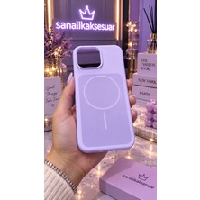 Sanalik Aksesuar Sanalikaksesuar Iphone 14 Pro Uyumlu Magsafe Manyetik Premium Silikon Kılıf Yumuşak Dokulu Full Koruma