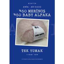 Lana Gatto Aria Örgü Ipi %50 Merinos %50 Baby Alpaka 50 gr 125 M – AR-31532