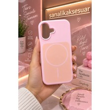 Sanalik Aksesuar Sanalikaksesuar Iphone 16 Uyumlu Magsafe Manyetik Premium Silikon Kılıf Yumuşak Dokulu Full Koruma