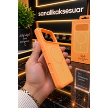 Sanalik Aksesuar Sanalikaksesuar Iphone 17 Pro Uyumlu Magsafe Manyetik Premium Silikon Kılıf Yumuşak Dokulu Full Koruma