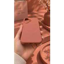 Sanalik Aksesuar Sanalikaksesuar Iphone 16 Uyumlu Magsafe Manyetik Premium Silikon Kılıf Yumuşak Dokulu Full Koruma