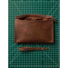 Vintage Leather Craft Hakiki Deri Erkek Çantası