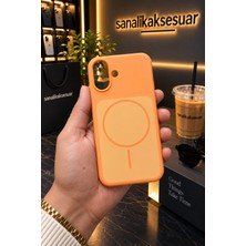 Sanalik Aksesuar Sanalikaksesuar Iphone 16 Uyumlu Magsafe Manyetik Premium Silikon Kılıf Yumuşak Dokulu Full Koruma