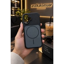 Sanalik Aksesuar Sanalikaksesuar Iphone 16 Uyumlu Magsafe Manyetik Premium Silikon Kılıf Yumuşak Dokulu Full Koruma