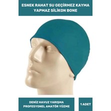Floranova Özel Üretim Su Sızdırmaz Geçirmez Elastik Kaymaz Yüzücü Silikon Yüzme Şapkası Havuz Deniz Bonesi