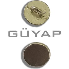 Güyap Yapı Tekstil Gold Kaplama Ayaklı Metal Düğme [ 10,16 mm -16 Boy- 20 Adet ]