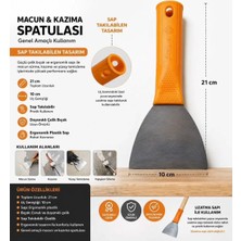 Erkoç E121 Plastik Saplı 10 cm Sap Takmalı Genel Amaçlı Macun Spatula 10 cm