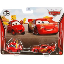 Mattel Cars 3 Karakter 2’li Araçlar - Maddy Mcgear-Lightning Mcqueen Flash Mcqueen JKW76