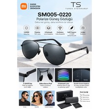 Xiaomits Traveler Polarize Güneş Gözlüğü UV400 TR90 Tac Lens Siyah Çerçeve Unisex Uva ve Uvb Koruma STR004-0120