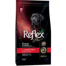 Orta ve Büyük Irk Kuzulu ve Pirinçli Yetişkin Köpek Maması 3 kg