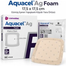 Convatec Aquacel Foam Ag Gümüş Içeren Köpük Yara Örtüsü 17,5 x 17,5 cm (1 adet)