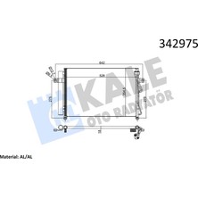 Kale 342975 Klima Radyatörü (Kondenser) Hyundai Getz 1.5l D3FA D4FA Crdi 02-10 976061C300