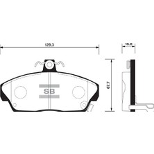 SANGSIN Sangsın SP1571 Ön Fren Balata Honda Civic 1.6l D16 Vtec Vtı 01-05 / 1.6l D16A Euro 96-99 45022S6DE51-45022S74E10-45022ST3E30