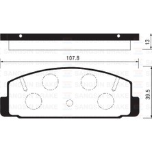 SANGSIN Sangsın SP2028 Arka Fren Balata Mazda 323 Lantis 1,8l Bp Dohc Bj 99-01 / 626 Fs Gf 98-01 / Mazda 6 2,0l Lf-De Gg Gh 02-> GEYC2643Z-GEYC2648ZA-GJYA2648Z