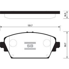 SANGSIN Sangsın SP1582 Ön Fren Balata Nissan Primera 1,6l 2,0l QG16 QR20 P12 03-> 410604U126-410604U125-41060AV125