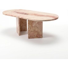 Adomar Marble Rosa Pink Mermer Orta Sehpa