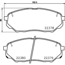 SANGSIN Sangsın SP1690 Ön Fren Balata Kıa Sorento 2.0l D4HA Crdi 15-> 58101C5A70