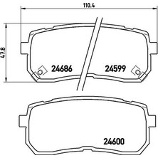 SANGSIN Sangsın SP1691 Arka Balata Kıa Sorento Iıı 15=> (GDB2112) 58302C5A00
