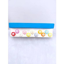 Zedhobi 24 Adet 13 Mm Karışık Renkli Gülümseyen Yıldız Desenli Düğme