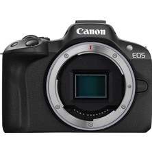Canon Eos R50 Sistem Kamerası - Aynasız Kamera (Otomatik Odaklı Dijital Kamera + Insanlar, Gözler, Hayvanlar, Araçlar Için Konu Tanıma, 4K Video, Saniyede 15 Kare, Wifi, Dönebilen Dokunmatik Ekran)