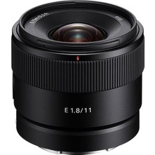 Sony SEL11F18, 11 mm F1.8 Aps-C Geniş Açılı Prime Objektif, E Yuvalı