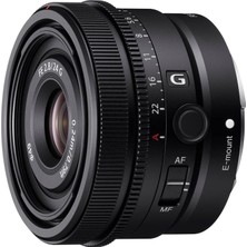 Sony SEL24F28G-FE 24MM F2.8 G Full Frame Prime Objektif, G Serisi, E Yuvalı, Fotoğraf ve Video Için, Siyah, 1 Sayım