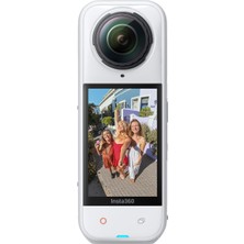 INSTA360 X5 Saten Beyaz - Üçlü Aı Çipli 8k 360 Derece Aksiyon Kamerası