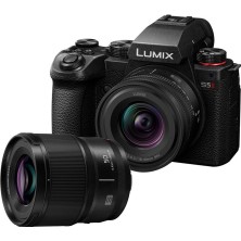 Panasonic Lumıx S5M2 Tam Formatlı Sistem Kamera Çift Objektif Kiti