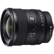 Sony SEL-20F18G Tam Format E Adaptörlü Objektif (Fe 20MM F1.8, Ultra Geniş Açı, Hafif), Siyah