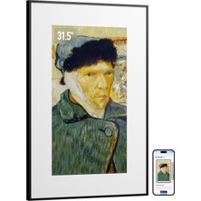 Switchbot Aı Sanat Çerçevesi 31,5'', Kablosuz Dijital Fotoğraf Çerçevesi, E-Mürekkep Fotoğraf Çerçevesi, Son Derece Uzun Pil Ömrü, Masa ve Duvara Montaj, Alexa Uyumlu, Yapay Zekayla Üretilmiş Sanat