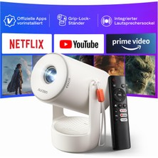 Aurzen E1 Mini Projektör ve Resmi Netflix, Akıllı Projektör Ev Sineması