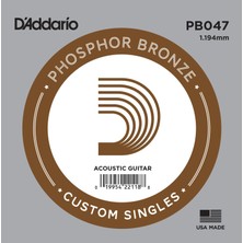 Daddarıo PB047 Akustik Tek Tel, Phosphor Bronze Wound, E-(Mi)