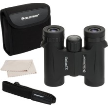 Celestron 71340 Outland x 8X25 Kompakt Çatı Prizma Dürbün, Siyah