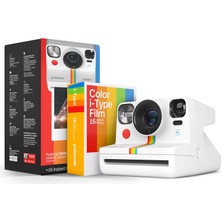 Polaroid Now+ Generation 2 - Kamera + Film Paketi (16 Fotoğraf Dahil) - Beyaz - Bluetooth Bağlantılı Uygulama Kontrollü Anında Film KAMERASI-6437