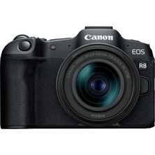 Canon Eos R8 + Rf 24-50MM F4.5-6.3-24,2 Mp, Dual Pixel Af Iı, Entegre Görüntü Sabitleyici, LCD Dokunmatik Ekran, Uvc/uac Uyumlu Sistem Kamerası - Tam Çerçeve Yaratıcılık Için Tasarlandı