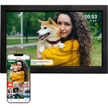 Denver Pff -1503BMK2 Dijital Wi – Fi Fotoğraf Çerçevesi – 15,6 "full Hd IPS Dokunmatik Ekran, Entegre Frameo Yazılımı, Kablosuz Paylaşım, Otomatik Gece Kapatma, Siyah